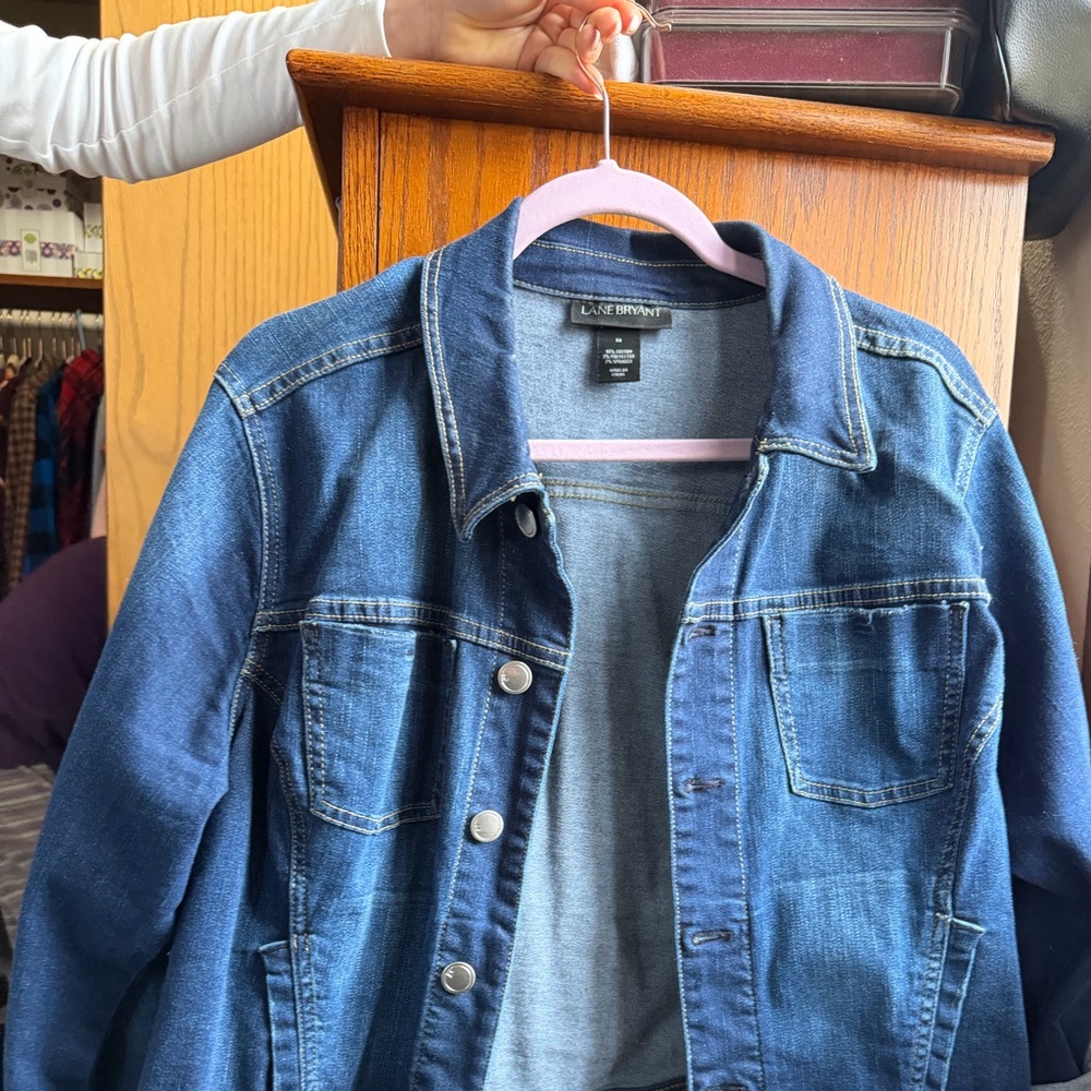 Lane Bryant Dark Blue Denim Jacket